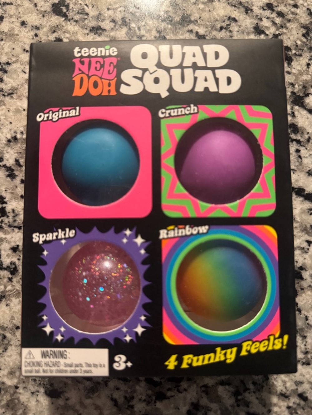 NEW Needoh Quad Squad Squishy Toys | Rainbow Blue Purple Pink | Fast Shipping!